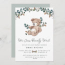 Search for watercolor greenery baby shower invitations We can bearly wait