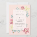 Search for bright flowers invitations Pink
