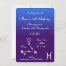 Search for pisces birthday invitations Constellation