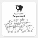 Search for white sheeps stickers Motivational