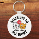 Search for dairy key rings Food allergy alert