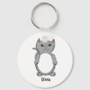 Search for gray cat key rings Kitten