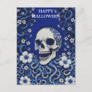 Search for scary skull postcards Witch