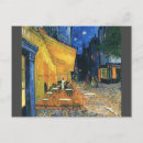 Search for famous paintings postcards Cafe terrace at night