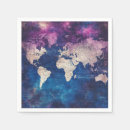 Search for world map napkins Wanderlust