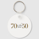 Search for 70th birthday key rings Seventy