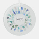 Search for sea glass christmas tree decorations Coastal
