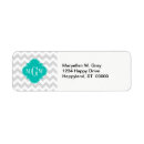 Search for monogram quatrefoil return address labels Grey