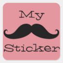 Search for stache stickers Black