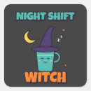Search for night shift stickers Witch