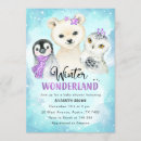 Search for winter baby girl shower invitations Animals