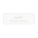 Search for silver foil return address labels Classy