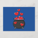 Search for love magic postcards Hearts