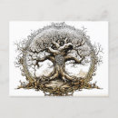 Search for tree drawing postcards Illustration
