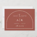 Search for terracotta wedding save the dates Minimal