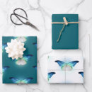 Search for blue butterfly wrapping paper White