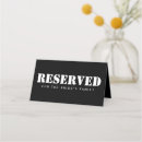 Search for reserved place cards Minimalist