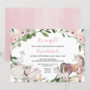 Search for rustic farm baby shower invitations Greenery