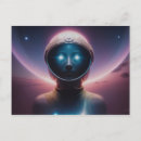 Search for beings postcards Alien