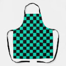 Search for black green aprons Geometric