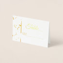 Search for silver foil place cards Gold
