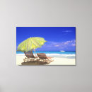 Search for beach umbrella canvas prints Caribbean