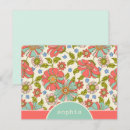 Search for retro floral note cards Pink