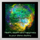 Search for health and wealth posters Happiness