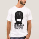 Search for silence tshirts Mental health