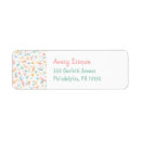 Search for confetti return address labels Unique