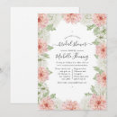 Search for dahlia bridal shower invitations Elegant