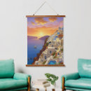 Search for santorini art Watercolor