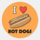 Search for junk food stickers Hotdog