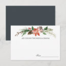 Search for pine cone wedding invitations Poinsettia