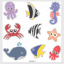 Search for cute sea creatures stickers Animals