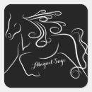 Search for black and white horse stickers Silhouette