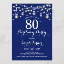 Search for dark blue invitations String lights