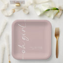 Search for dusty rose paper plates Baby shower