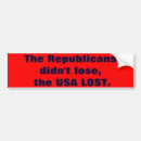 Search for losing bumper stickers Usa