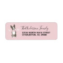 Search for dog snow return address labels Boston terrier