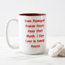 Search for broken hearted mugs Red