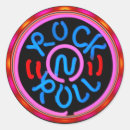 Search for musical signs stickers Rock and roll