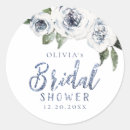 Search for blue silver wedding stickers Bridal shower