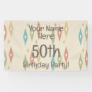 Search for 50th birthday banners Vintage