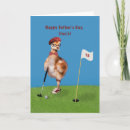 Search for humorous fathers day cards Golfer