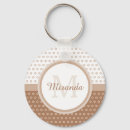 Search for brown dots key rings Girly