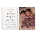 Search for twin pregnancy announcement postcards Modern