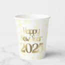 Search for happy new year paper cups White