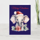 Search for elephant christmas cards Snow