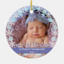 Search for babys first photo christmas tree decorations Snowflakes